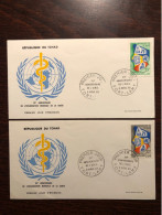 CHAD TCHAD FDC COVER 1968 YEAR WHO OMS HEALTH MEDICINE STAMPS - Tchad (1960-...)