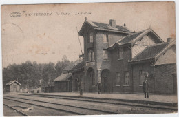 Geraardsbergen - Deelgemeente Zandbergen - Het Station (V.P.F.) (gelopen Kaart Met Zegel) - Geraardsbergen