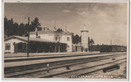 Latvia 1940 Saulkrasti Saulkrastu Stacija, Rail Station Railway Railroad Train - Lettonie