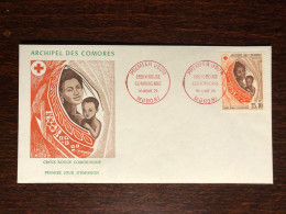 COMOROS COMORES FDC COVER 1974  YEAR RED CROSS HEALTH MEDICINE STAMPS - Isole Comore (1975-...)