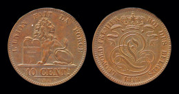 Belgium Leopold I 10 Centiem 1848 Over 1838(with Braemt F. (with Point)) - 10 Centimes