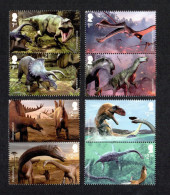 Great Britain UK, 2024, Age Of The Dinosaurs,Megalosaurus,Prehistoric Animals, Natural History Museum,Set Of 8v, MNH (*) - Ongebruikt