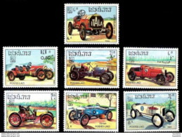 1268  Cars - Voitures - Laos Yv 569-75 - MNH - 1,50 - Automobilismo