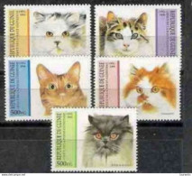 222  Cats - Chats - Guinee 1995 - 1,95 - Katten