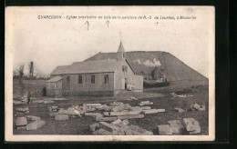 AK Quaregnon, Eglise Provisoire En Bois De La Paroisse De N.-D De Lourdes, A Monsville  - Quaregnon