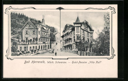 AK Herrenalb /Württ. Schwarzwald, Hotel-Pension Villa Kull  - Bad Herrenalb