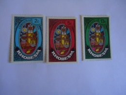 RHODESIA MNH  SET 3 STAMPS  CHRISTMAS 1972 - Andere & Zonder Classificatie