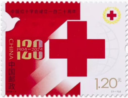 China 2024/2024-2 The 120th Anniversary Of The China Red Cross Society Stamp 1v MNH - Ungebraucht