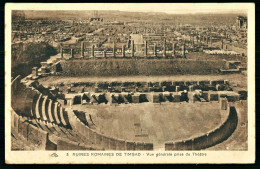 A70  ALGERIE CPA  RUINES ROMAINES DE TIMGAD - VUE GENERALE PRISE DU THEATRE - Colecciones Y Lotes