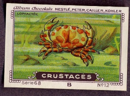 Nestlé - 68B - Crustacés, Crustacea, Crustaceans - 12 - Lophactee, Crab - Nestlé