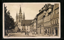 AK Ansbach, Blick Zur Gumbertuskirche Und Dem Stadthaus  - Ansbach