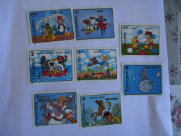 ROMANIA MNH   SET 8  STAMPS  1989  DISNEY - Disney