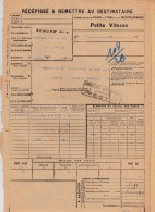 Chemins De Fers PLM - 2 Documents Transport Marchandises De Beaune (21) à Andelot (52) - Année 1938 - Transportmiddelen