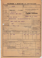 Chemins De Fer PO-Midi - 1 Document Transport Marchandises De Bordeaux-Bastide (33) à Andelot (52) - 28 Décembre 1937 - Transportmiddelen