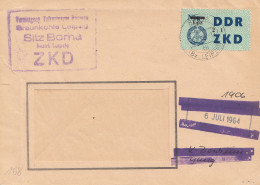 Bergbau: DDR ZKD 1964, VVB, Braunkohle Leipzig, Borna Nach Bitterfeld Selten !! - Covers & Documents