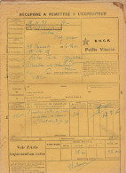 Chemins De Fer De L'Est & SNCF - 3 Documents Transport Marchandises De Andelot (52) à Pantin (93) - Années 1937 à 1938 - Transport