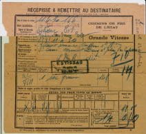 Chemins De Fer Etat - 1 Document Transport Marchandises De Conflans-Ste-Honorine (78) à Estissac (10) - 11 Avril 1930 - Transports