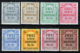 ⁕ Germany, Deutsches Reich 1903 - 1905 ⁕ Prussia - Official Stamps / Dienstmarken Mi.1-8 ⁕ 8v MH / MNH - Dienstmarken