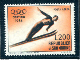 Posta Aerea 200 L. Giochi Olimpici Di Cortina - Unused Stamps