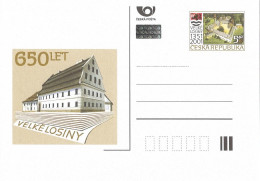 CDV 67 Czech Republic Velke Losiny, 650th Anniversary 2001 Groß Ullersdorf Coat Of Arms Paper Mill - Postcards