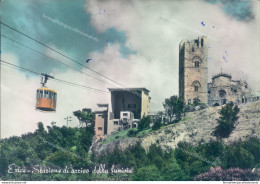 I827 Cartolina Erice Stazione Di Arrivo Della Funivia Provincia Di Trapani - Trapani