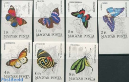 Hungary 1984 Butterflies 7v Imperforated, Mint NH, Nature - Butterflies - Insects - Ungebraucht
