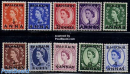 Bahrain 1952 Definitives 10v, Elizabeth, Mint NH - Bahreïn (1965-...)