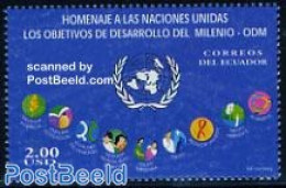 Ecuador 2006 UN Goals 1v, Mint NH, Health - History - Nature - Health - United Nations - Environment - Environment & Climate Protection