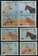 Saudi Arabia 1990 Horse Sports 8v (4v+[+]), Mint NH, Nature - Horses - Arabia Saudita