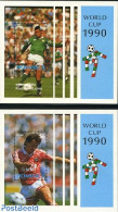 Dominica 1990 World Cup Football Italy 2 S/s, Mint NH, Sport - Football - Dominikanische Rep.