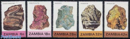 Zambia 1982 Minerals 5v, Mint NH, History - Geology - Zambia (1965-...)