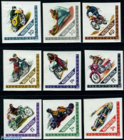 Hungary 1962 Auto & Motorsports 9v Imperforated, Mint NH, Sport - Transport - Autosports - Sport (other And Mixed) - A.. - Unused Stamps