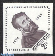 Hungary 1964 Michelangelo 1v Imperforated, Mint NH, Art - Michelangelo - Sculpture - Self Portraits - Nuevos