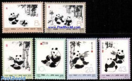 China People’s Republic 1973 Panda Bears 6v, Mint NH, Nature - Animals (others & Mixed) - Trees & Forests - Pandas - Neufs