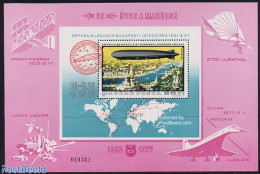 Hungary 1977 MABEOSZ S/s (extra Print On Reverse Side), Mint NH, Transport - Zeppelins - Ungebraucht