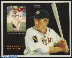 Gambia 1993 The Natural S/s, Mint NH, Performance Art - Sport - Movie Stars - Baseball - Sport (other And Mixed) - Attori