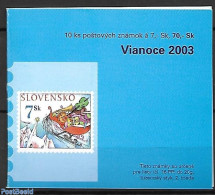 Slovakia 2003 Christmas Booklet, Mint NH, Religion - Christmas - Stamp Booklets - Ongebruikt