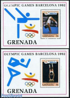 Grenada 1992 Olympic Games 2 S/s, Mint NH, Nature - Sport - Horses - Gymnastics - Olympic Games - Gymnastique