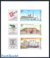 Hungary 1987 Expositions S/s Imperforated, Mint NH, Sport - Transport - Olympic Games - Philately - Ships And Boats - .. - Unused Stamps