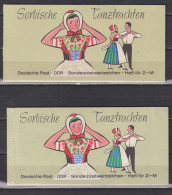 DDR Trachten Markenheftchen MiNo. MH 5I/4a ** Und MH 5II1b ** - Booklets