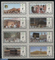 Saudi Arabia 1986 Mecca Pilgrims 8v [+++], Mint NH, Religion - Religion - Arabie Saoudite