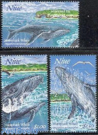 Niue 1997 Whales 3v, Mint NH, Nature - Sea Mammals - Niue