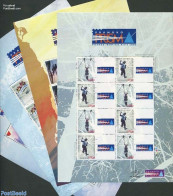 Indonesia 2010 Personal Stamps, Fun Sports 4 M/s, Mint NH, Sport - Transport - Fun Sports - Mountains & Mountain Climb.. - Climbing