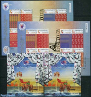 Indonesia 2011 Set From Special Pack Perforated & Imperf. Sheets, Mint NH, Various - Textiles - Textil