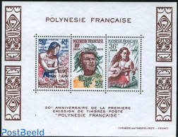 French Polynesia 1978 Stamp Anniversary S/s, Mint NH, Various - Stamps On Stamps - Folklore - Neufs