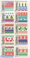 Netherlands 2012 Christmas 10v S-a, Mint NH, Religion - Various - Christmas - Textiles - Nuevos