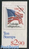United States Of America 1993 Flags Booklet (red Digit) (10x29c), Mint NH, History - Neufs
