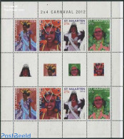 St. Maarten 2012 Carnival 2x4v M/s, Mint NH, Various - Folklore - Other & Unclassified