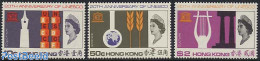 Hong Kong 1966 UNESCO 3v, Mint NH, History - Performance Art - Science - Unesco - Music - Education - Unused Stamps