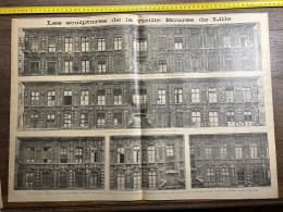 1921 GHI Sculptures De La Vieille Bourse De Lille - Collections